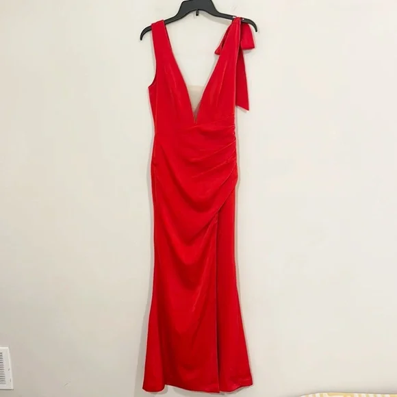 Lovers + Friends Revolve Patrick red formal cocktail maxi dress women size XS - Picture 6 of 11